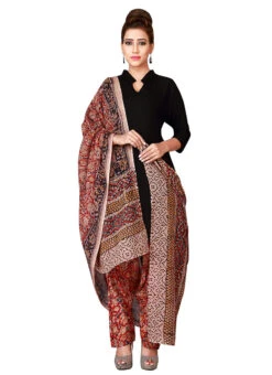 Light Peach N Red Cotton Patiala Pant After Six Wear -Indo Clothing Shop light peach n red cotton patiala pant wbpat042 u