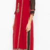 Maroon Georgette Embroidered Kurta Palazzo Set After Six Wear