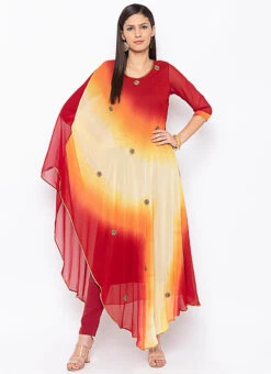 Maroon Georgette Straight Pant Set Party Wear -Indo Clothing Shop maroon georgette straight pant set krsmnkc2055 u