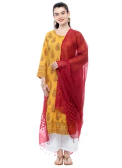 Maroon Kota Cotton Dupatta Festive Wear 6 Maroon Kota Cotton Dupatta Festive Wear -Indo Clothing Shop maroon kota cotton dupatta dpdmfmfd010 u