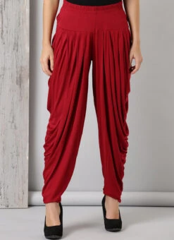 Maroon Rayon Dhoti Pant Work Wear 6 Maroon Rayon Dhoti Pant Work Wear -Indo Clothing Shop maroon rayon dhoti pant wbdmf1112mr u
