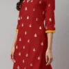 Maroon Rayon Embroidery Kurta Sharara Set Party Wear