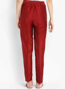 Maroon Straight Pant After Six Wear -Indo Clothing Shop maroon straight pant iwbdmf338 b