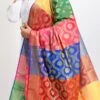 Multicolor Banarasi Silk Weaving Dupatta Work Wear