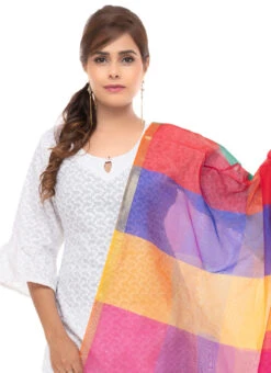 Multicolor Chanderi Cotton Dupatta Festive Wear 7 Multicolor Chanderi Cotton Dupatta Festive Wear -Indo Clothing Shop multicolor chanderi cotton dupatta dpdmfmfd023 b
