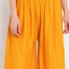 Mustard Rayon Palazzo Pant Work Wear