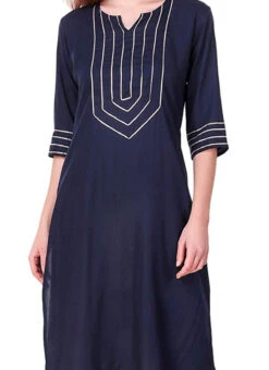 Navy Blue Printed Kutra Palazzo Set After Six Wear -Indo Clothing Shop navy blue embroidered indo western suit iwsudmf177 l