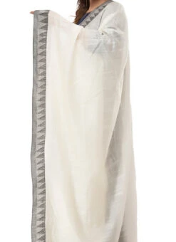 Off White Blended Cotton Dupatta After Six Wear