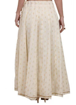 Off White Blended Cotton Skirt Work Wear 7 Off White Blended Cotton Skirt Work Wear -Indo Clothing Shop off white blended cotton skirt wbjsns10 b