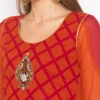 Orange Georgette Palazzo Set Party Wear