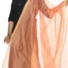 Peach Chanderi Cotton Dupatta Festive Wear