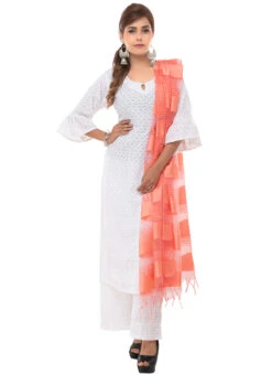Peach Organza Dupatta After Six Wear -Indo Clothing Shop peach organza dupatta dpsdmfd188 u