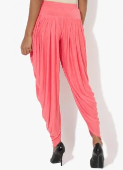 Peach Rayon Dhoti Pant Work Wear -Indo Clothing Shop peach rayon dhoti pant wbdmf1112bp b