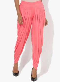 Peach Rayon Dhoti Pant Work Wear -Indo Clothing Shop peach rayon dhoti pant wbdmf1112bp u