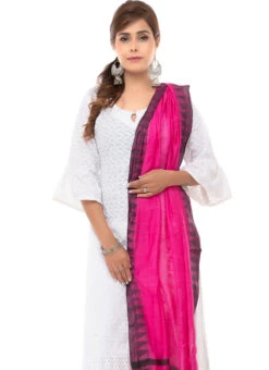 Pink Blended Cotton Dupatta After Six Wear -Indo Clothing Shop pink blended cotton dupatta dpsdmfd195 b