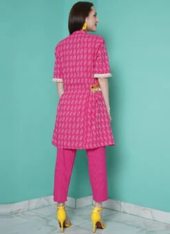 Pink Cotton Kurta Straight Pant Suit After Six Wear 7 Pink Cotton Kurta Straight Pant Suit After Six Wear -Indo Clothing Shop pink cotton kurta straight pant suit krsdrnrwrks107 b