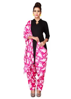 Pink Cotton Semi Patiala Pant After Six Wear -Indo Clothing Shop pink cotton semi patiala pant wbpat006 u