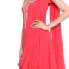 Pink Embroidered Kurta Churidar Set After Six Wear
