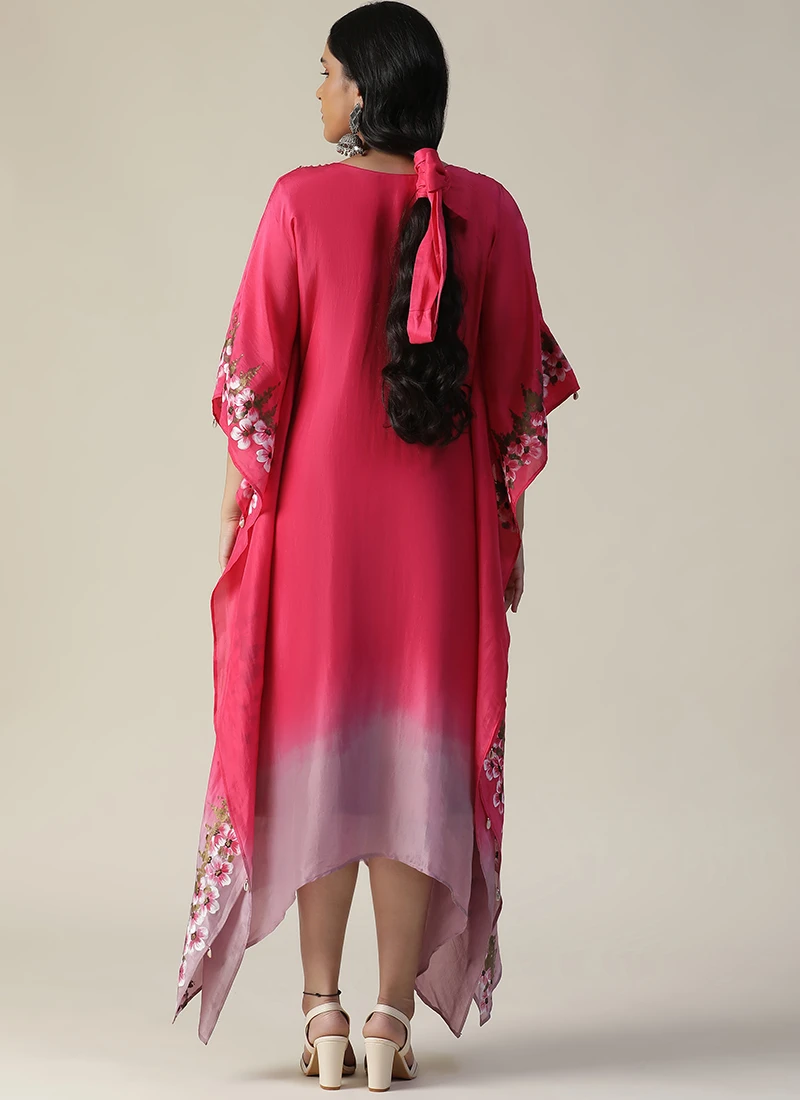 Pink Georgette Tops And Tunics Party Wear 4 Pink Georgette Tops And Tunics Party Wear - Image 4