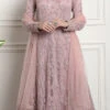 Pink Net Embroidered And Stones Gown Party Wear