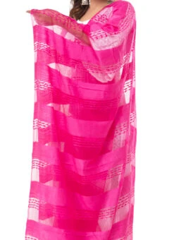 Pink Organza Dupatta After Six Wear
