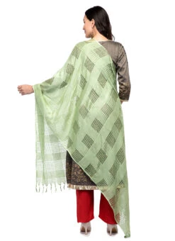 Pista Green Blended Cotton Dupatta After Six Wear 7 Pista Green Blended Cotton Dupatta After Six Wear -Indo Clothing Shop pista green blended cotton dupatta dpsdmfd201 b