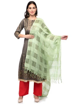 Pista Green Blended Cotton Dupatta After Six Wear 6 Pista Green Blended Cotton Dupatta After Six Wear -Indo Clothing Shop pista green blended cotton dupatta dpsdmfd201 u