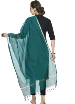 Rama Green Art Silk Banarasi Dupatta After Six Wear -Indo Clothing Shop rama green art silk banarasi dupatta dpsdmfd186 b
