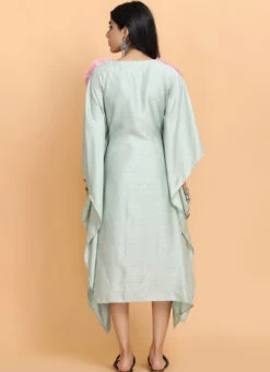 Sea Green Kaftan Set Party Wear 7 Sea Green Kaftan Set Party Wear -Indo Clothing Shop sea green kaftan set kfdasct14 b