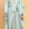 Sea Green Kaftan Set Party Wear