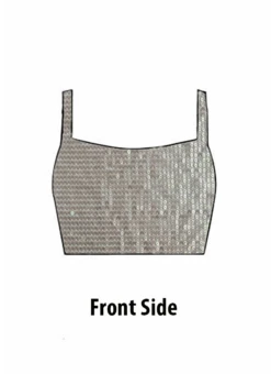 Silver Georgette Sequins Blouse Festive Wear 6 Silver Georgette Sequins Blouse Festive Wear -Indo Clothing Shop silver georgette sequins blouse BLBS02302190 u