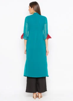 Sky Blue Georgette Embroidered Kurta Palazzo Set After Six Wear 7 Sky Blue Georgette Embroidered Kurta Palazzo Set After Six Wear -Indo Clothing Shop sky blue georgette embroidered kurta palazzo set krsmnc2098ks b