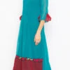 Sky Blue Georgette Embroidered Kurta Palazzo Set After Six Wear