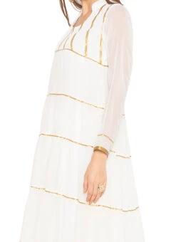 White Kurta Churidar Set After Six Wear