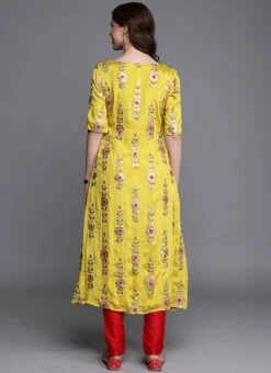 Yellow Embroidered Chinon Kurta Set Festive Wear 10 Yellow Embroidered Chinon Kurta Set Festive Wear -Indo Clothing Shop yellow embroidered chinon kurta set KSBS01911716 b