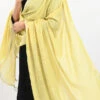 Yellow Linen Cotton Dupatta Work Wear