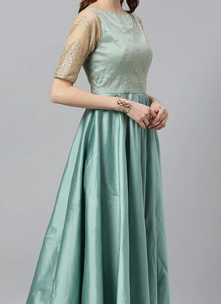 Indo Clothing Shop -Indo Clothing Shop beige and wasabi green contrast embroidered gown IWBS01912997 l 768x1056 1